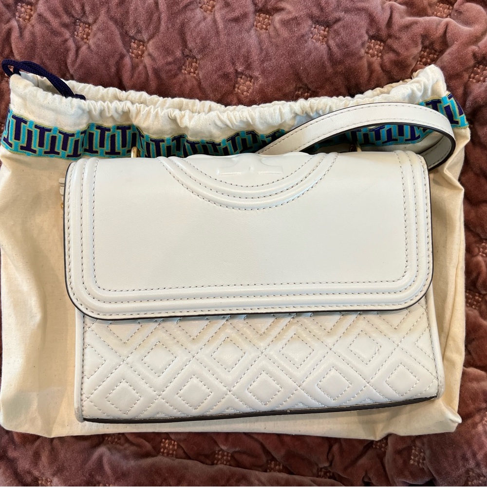 White Quilted Handbag